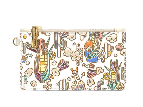 Popcorn Girl (Pastel colors) Thin Card Case