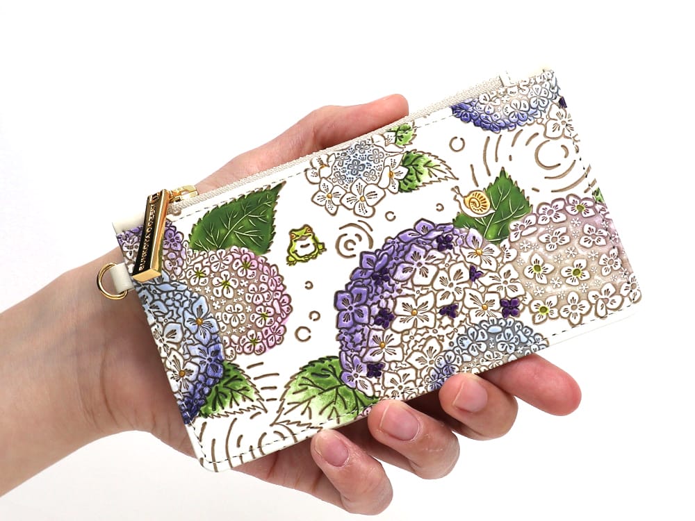 Hydrangeas Thin Card Case