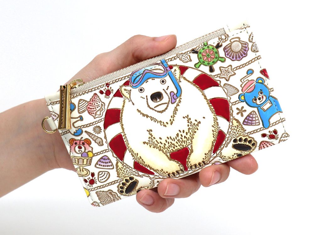 Seaside Bear Thin Card Case