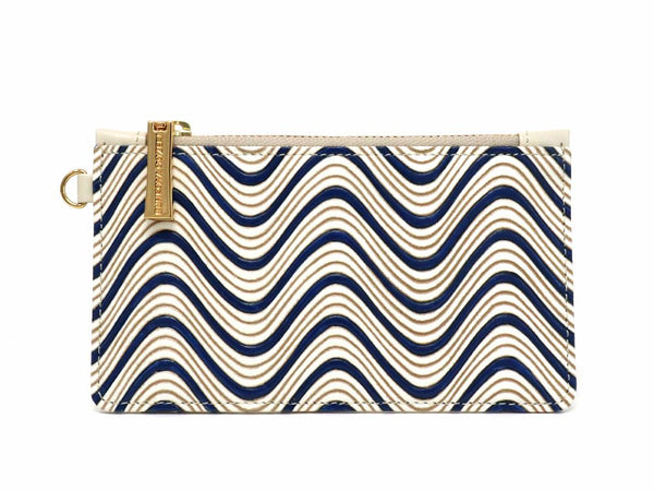 YOKONAMI Waves (Navy) Thin Card Case