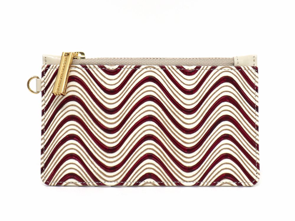 YOKONAMI Waves (Wine) Thin Card Case
