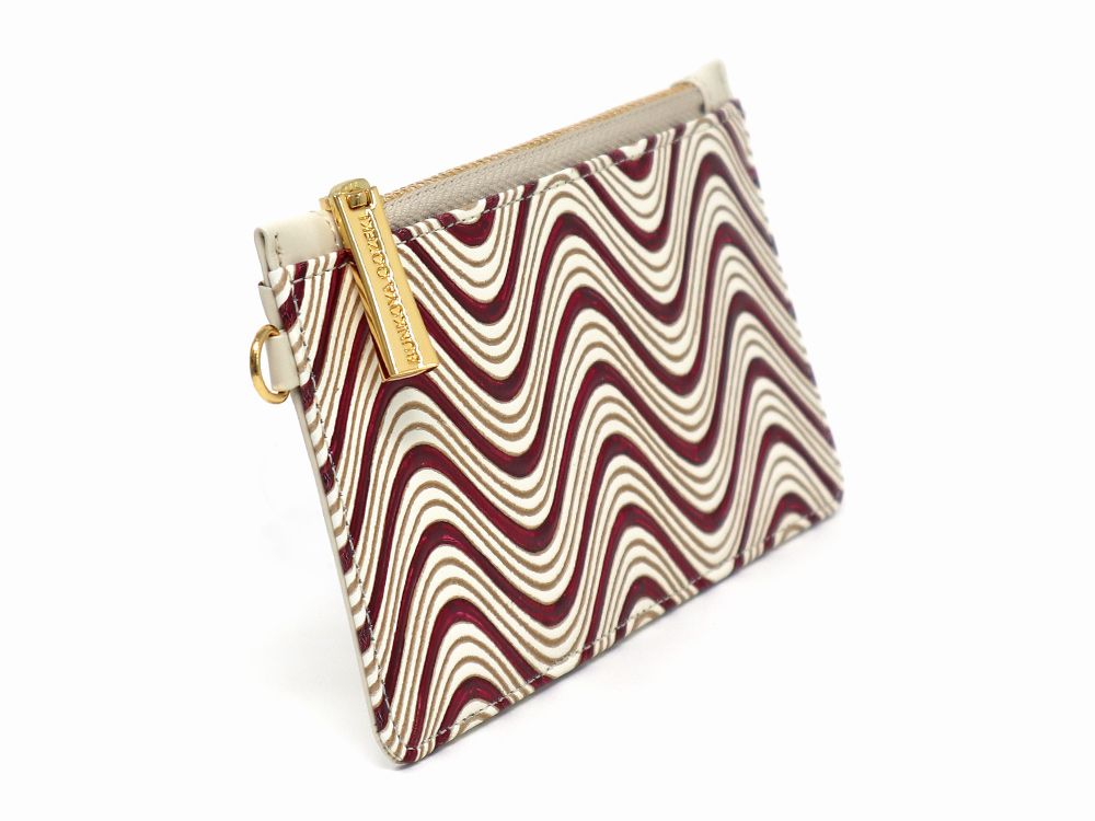 YOKONAMI Waves (Wine) Thin Card Case