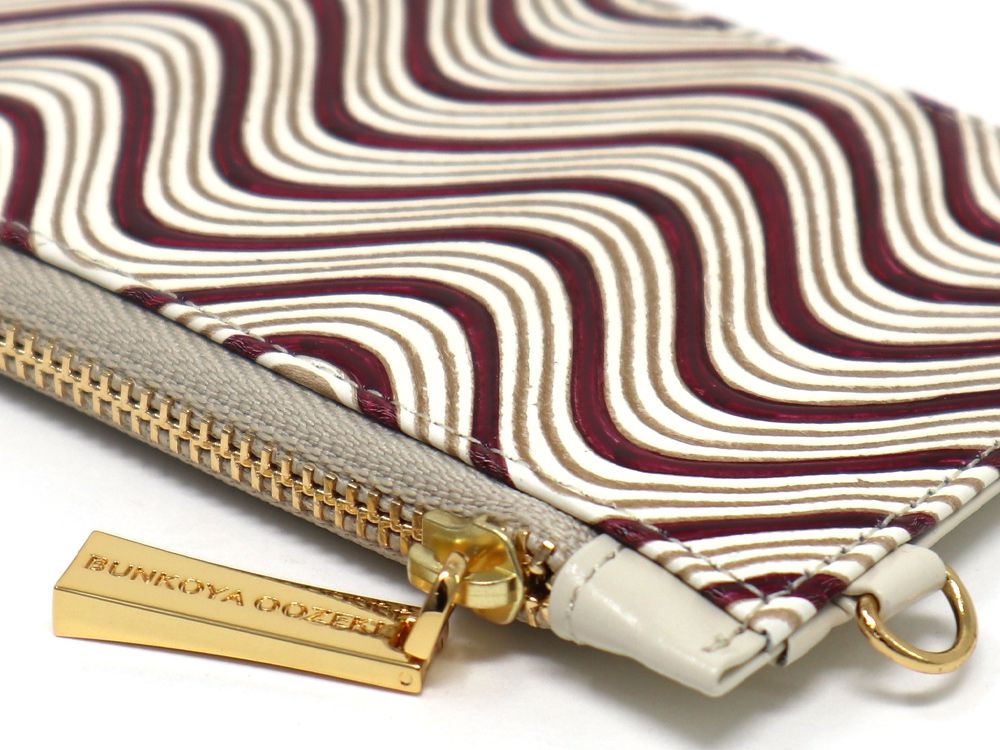 YOKONAMI Waves (Wine) Thin Card Case