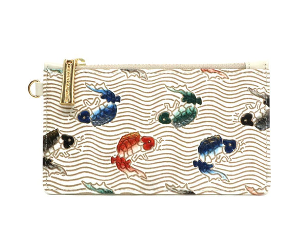 Carps leaping the waterfall  Thin Card Case