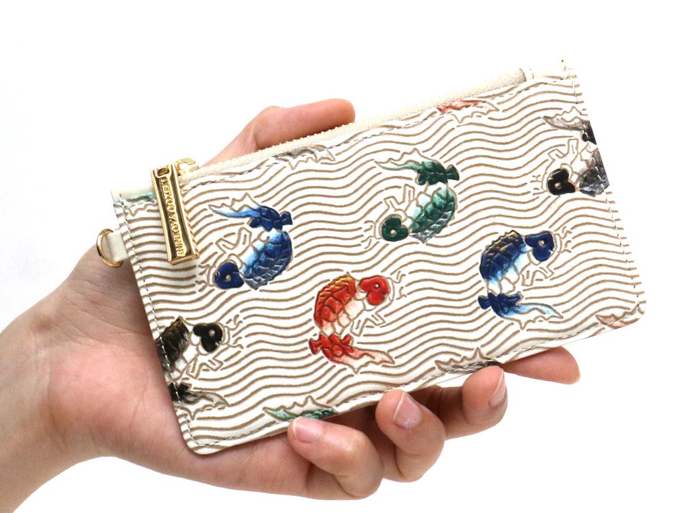 Carps leaping the waterfall  Thin Card Case