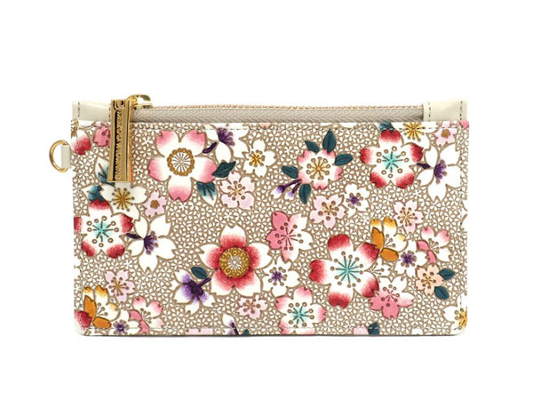 Colorful Cherry Blossoms Thin Card Case