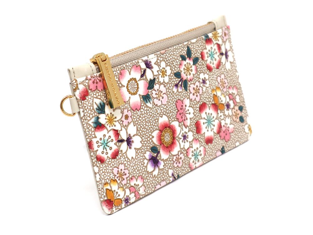 Colorful Cherry Blossoms Thin Card Case