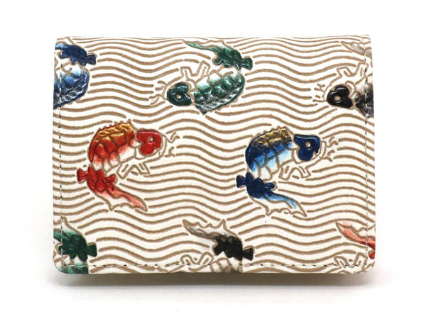 Carps leaping the waterfall  Square Coin Purse