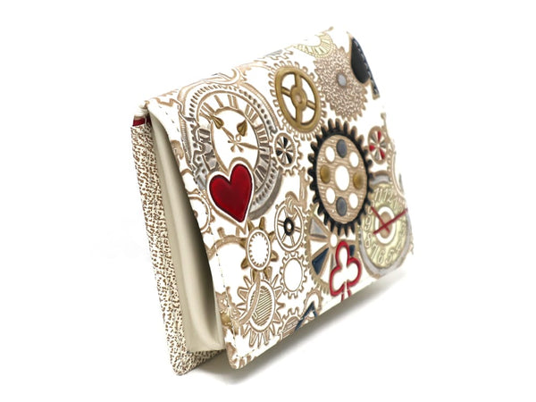 Gears Of Time (Red-Black) Square Coin Purse