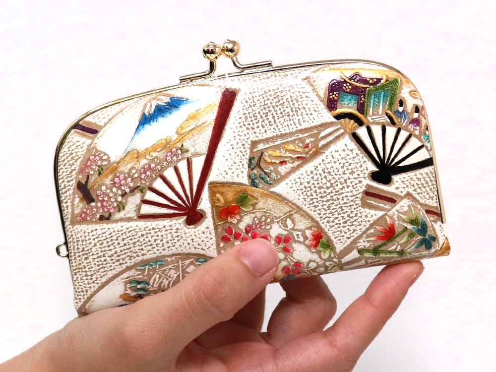 Fans of the four seasons GAMAGUCHI Small Clasp Purse