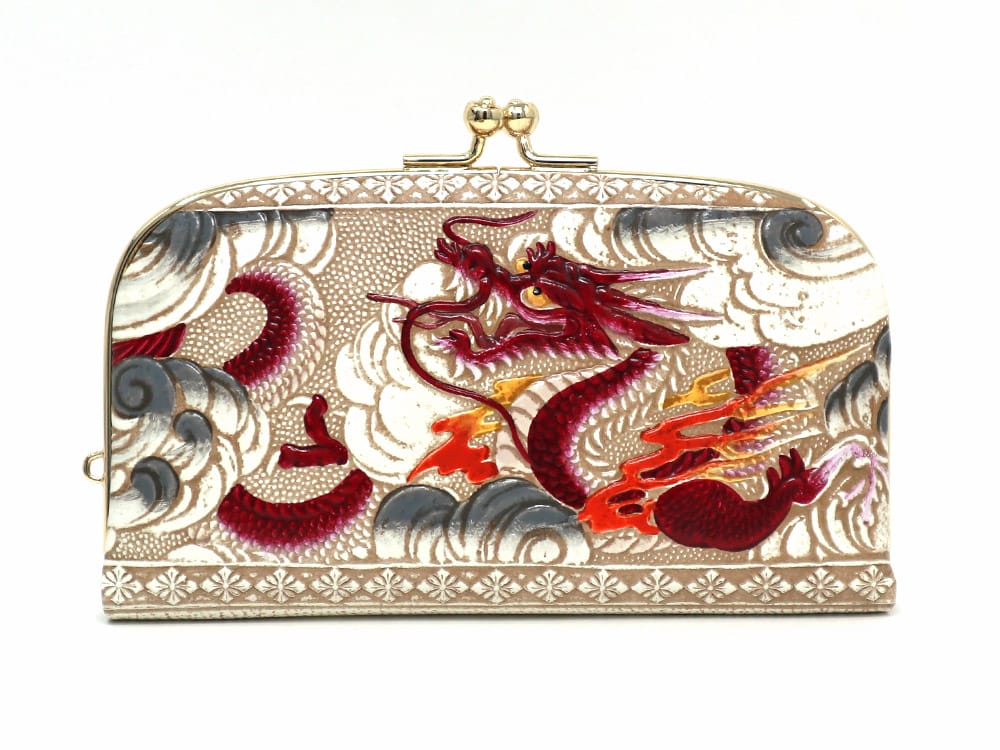 Dragon (Wine) GAMAGUCHI Small Clasp Purse