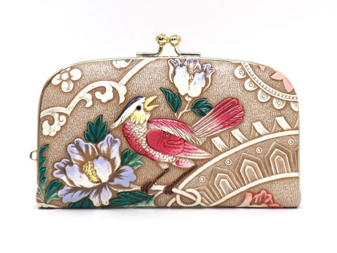 Pink Parrot GAMAGUCHI Small Clasp Purse