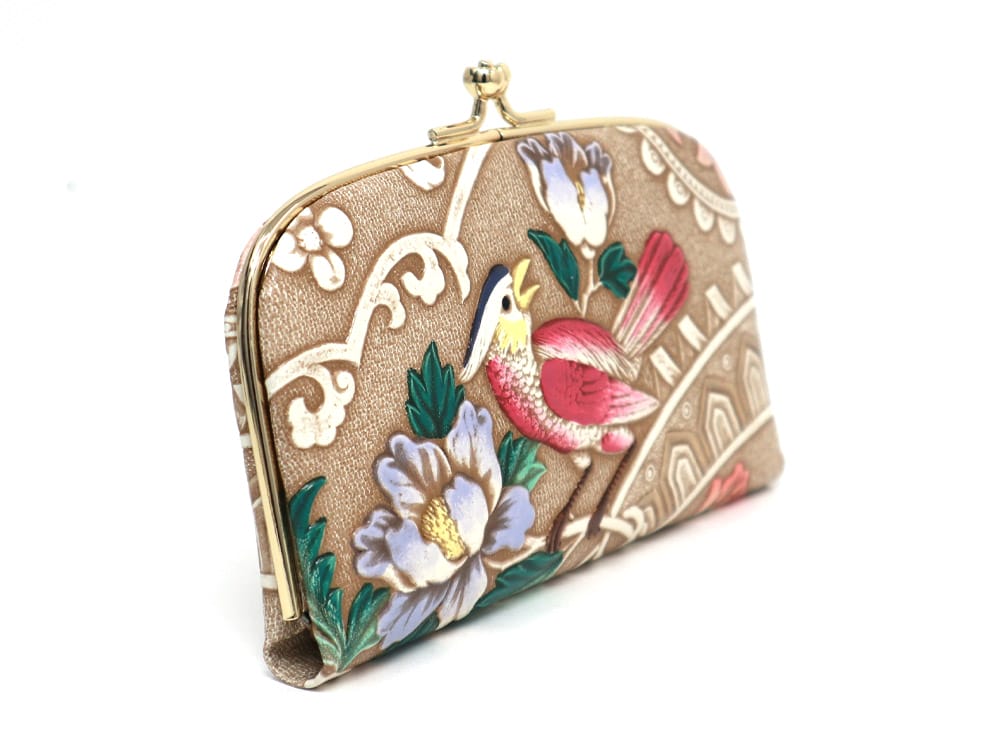 Pink Parrot GAMAGUCHI Small Clasp Purse