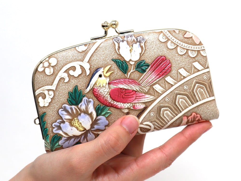 Pink Parrot GAMAGUCHI Small Clasp Purse