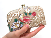 Pink Parrot GAMAGUCHI Small Clasp Purse