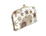 Snow Ornaments (Brown) GAMAGUCHI Small Clasp Purse