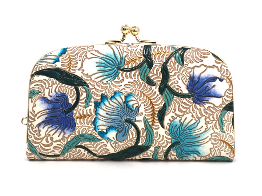 North Garden (Turquoise) GAMAGUCHI Small Clasp Purse