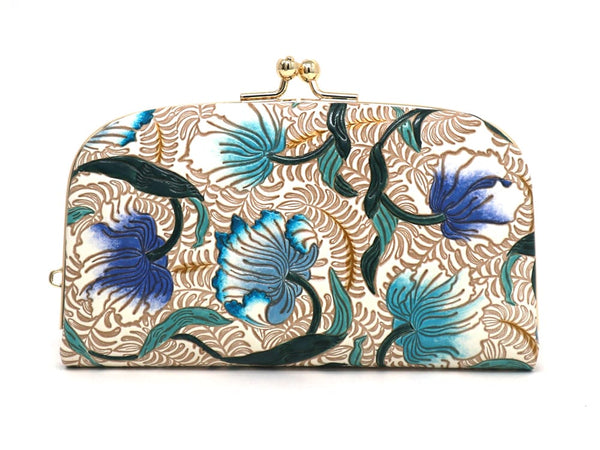 North Garden (Turquoise) GAMAGUCHI Small Clasp Purse