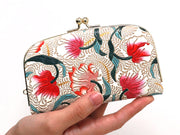North Garden (Coral) GAMAGUCHI Small Clasp Purse