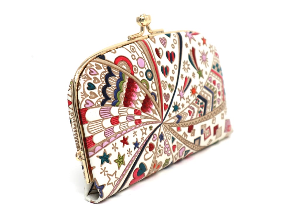 Glossy Hearts GAMAGUCHI Small Clasp Purse