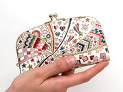 Glossy Hearts GAMAGUCHI Small Clasp Purse