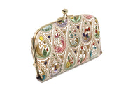 Flowers and Cats (Mix) GAMAGUCHI Small Clasp Purse