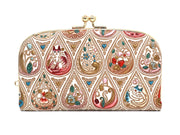 Flowers and Cats (Rose) GAMAGUCHI Small Clasp Purse