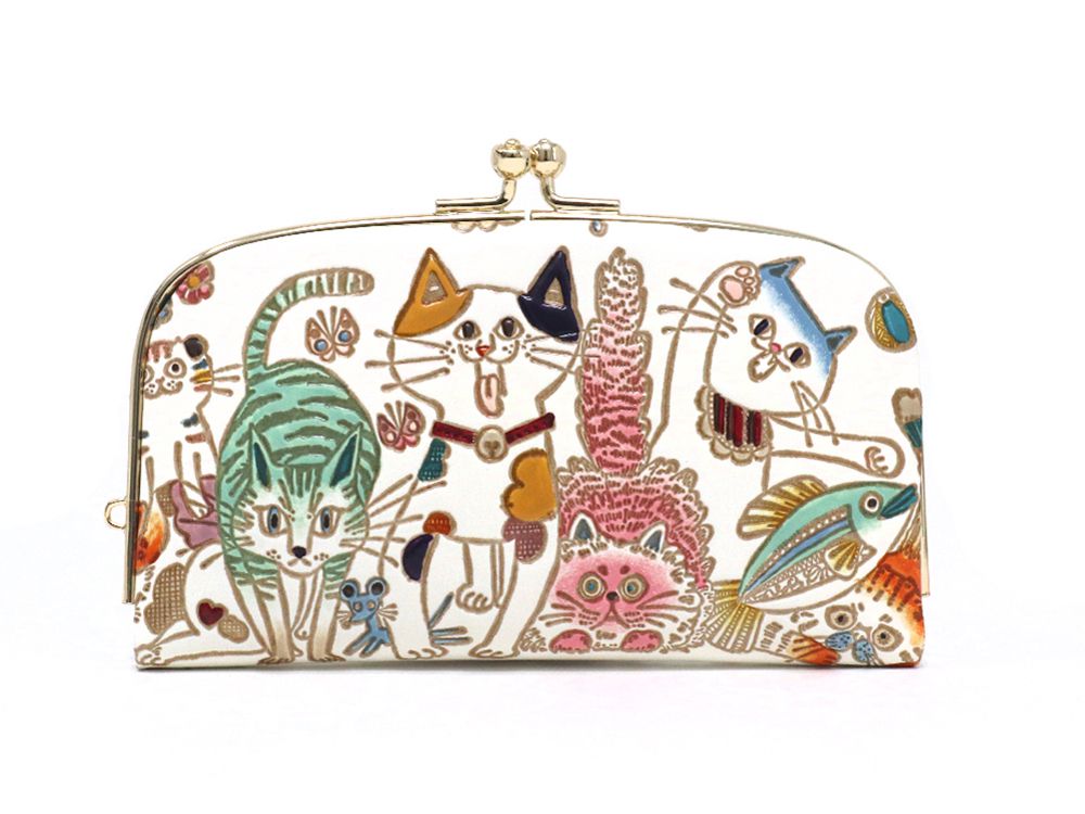 Cats GAMAGUCHI Small Clasp Purse