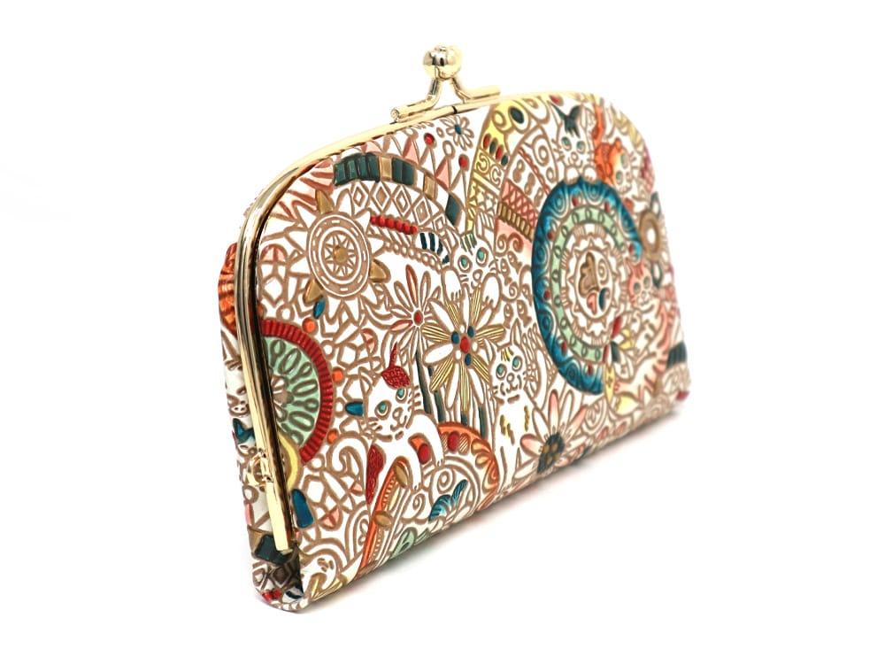 Camouflaged Cats GAMAGUCHI Small Clasp Purse