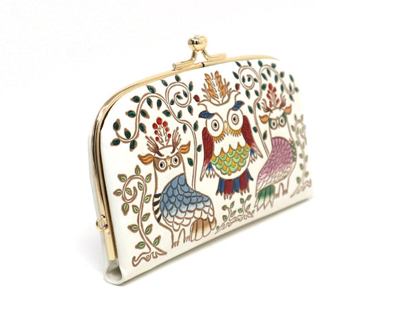 Owls GAMAGUCHI Small Clasp Purse