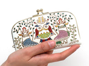 Owls GAMAGUCHI Small Clasp Purse