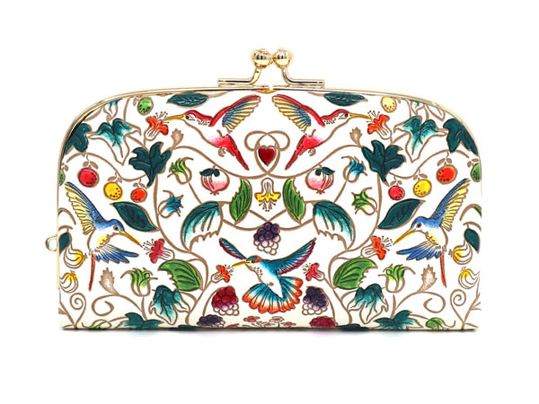 Hummingbirds GAMAGUCHI Small Clasp Purse