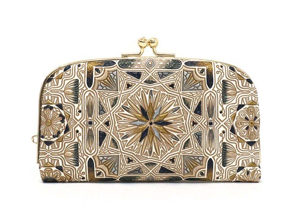Carreau (Black) GAMAGUCHI Small Clasp Purse
