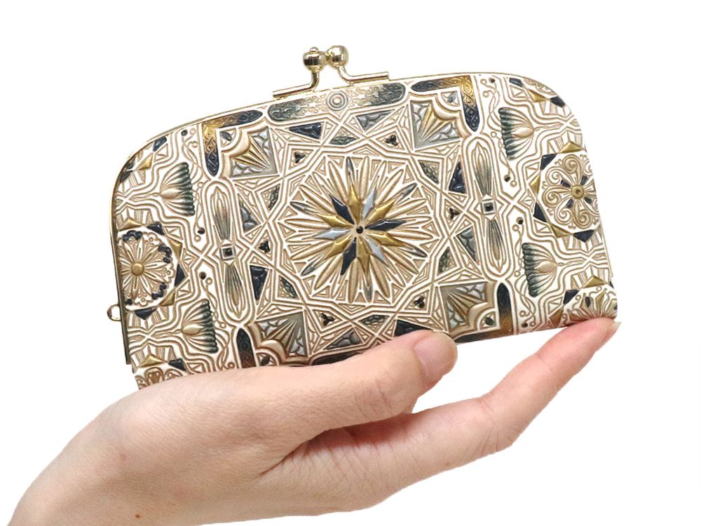 Carreau (Black) GAMAGUCHI Small Clasp Purse