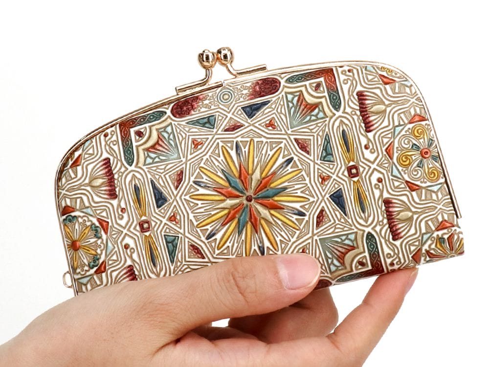 Carreau (Bronze) GAMAGUCHI Small Clasp Purse