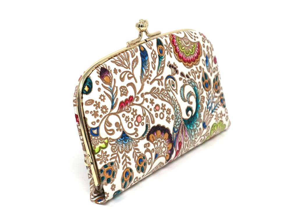 Peacock GAMAGUCHI Small Clasp Purse