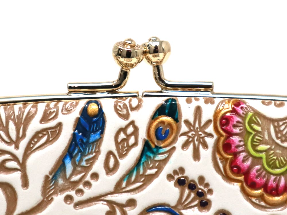 Peacock GAMAGUCHI Small Clasp Purse