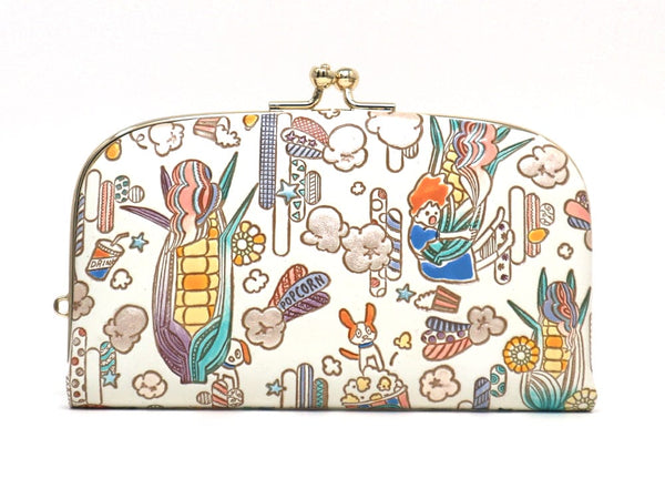 Popcorn Girl (Pastel colors) GAMAGUCHI Small Clasp Purse