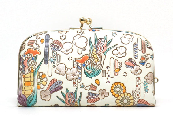 Popcorn Girl (Pastel colors) GAMAGUCHI Small Clasp Purse