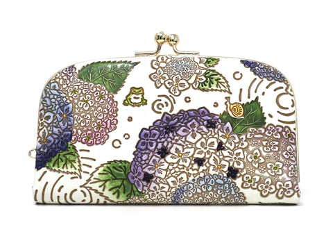 Hydrangeas GAMAGUCHI Small Clasp Purse