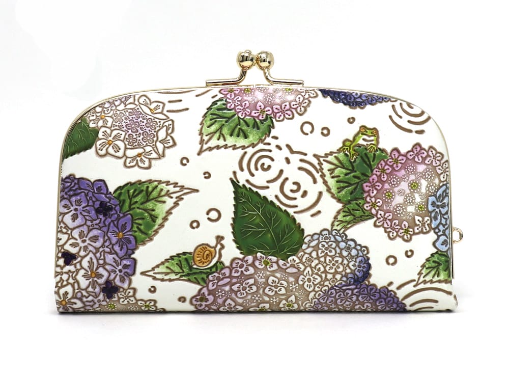 Hydrangeas GAMAGUCHI Small Clasp Purse