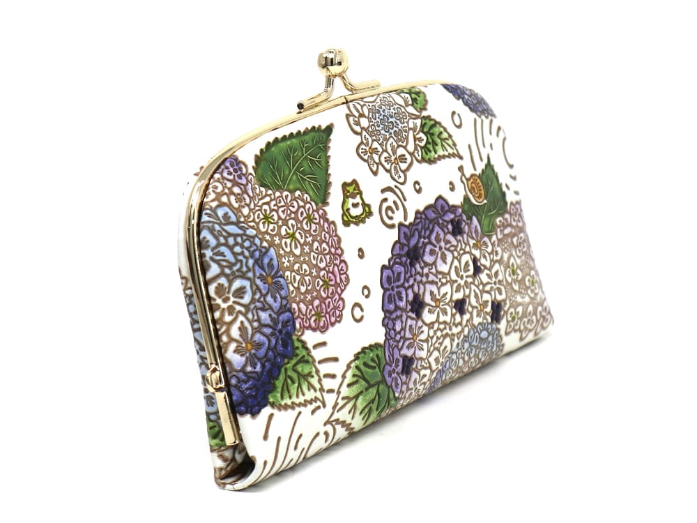 Hydrangeas GAMAGUCHI Small Clasp Purse