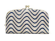 YOKONAMI Waves (Navy) GAMAGUCHI Small Clasp Purse
