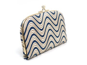 YOKONAMI Waves (Navy) GAMAGUCHI Small Clasp Purse