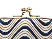 YOKONAMI Waves (Navy) GAMAGUCHI Small Clasp Purse
