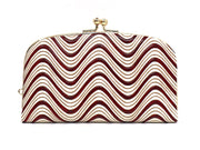 YOKONAMI Waves (Wine) GAMAGUCHI Small Clasp Purse