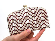 YOKONAMI Waves (Wine) GAMAGUCHI Small Clasp Purse