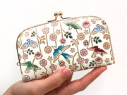 Birds and Cherry Blossoms GAMAGUCHI Small Clasp Purse