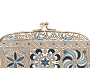 KINSHA - Persia Tiles (Blue) GAMAGUCHI Small Clasp Purse