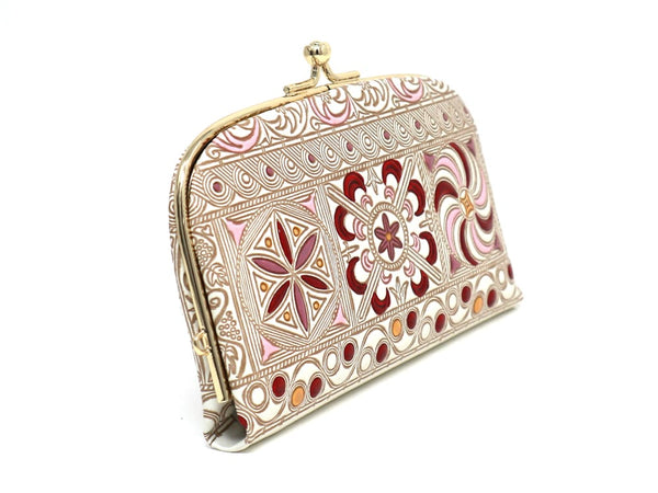 KINSHA - Persia Tiles (Pink) GAMAGUCHI Small Clasp Purse
